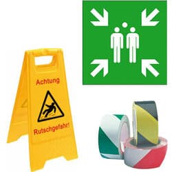Absperrung/Schutz/Beschilderung